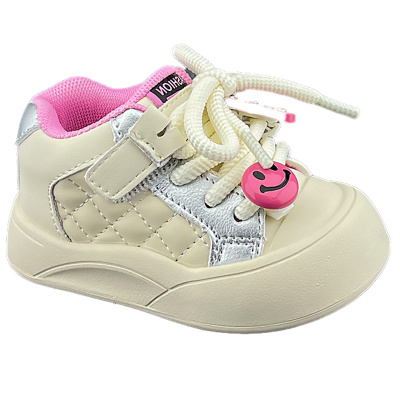 Полуботинки для девочки Капитошка E20248 бежево розовые